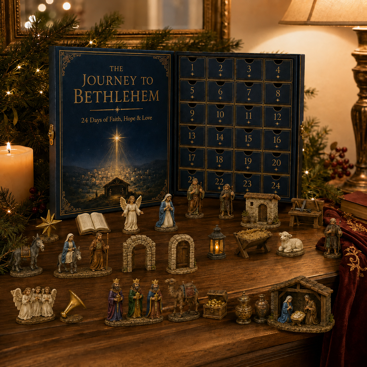 Journey to Bethlehem Advent Calendar 2026 – 24 Nativity Collectibles