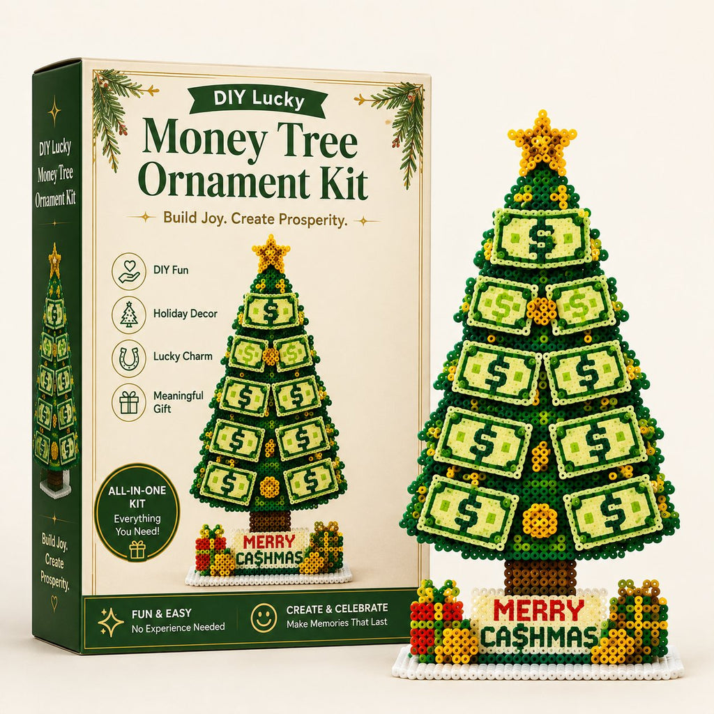 ⏳ Last Day 49% OFF – 🍀 Beginner-Friendly DIY Lucky Money Tree Bead Craft Kit | Complete Kit with Colorful Fuse Beads, Pegboard, Crafting Tools & Step-by-Step Guide Included 💕