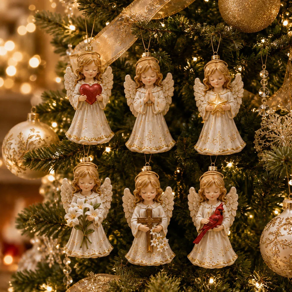 ⏳ Last Day 49% OFF – 👼 24-Day Angel Christmas Advent Calendar | 24 Unique Faith-Inspired Angel Ornaments with Hanging Loops for Daily Advent Surprises & Tree Display 🎄✨