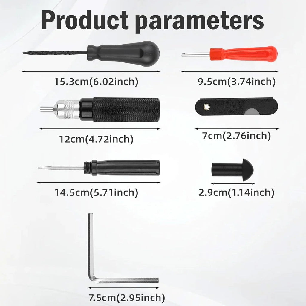 🔥😍🍄 Mushroom Tire Repair Kit – Compact Roadside Puncture Tool Set