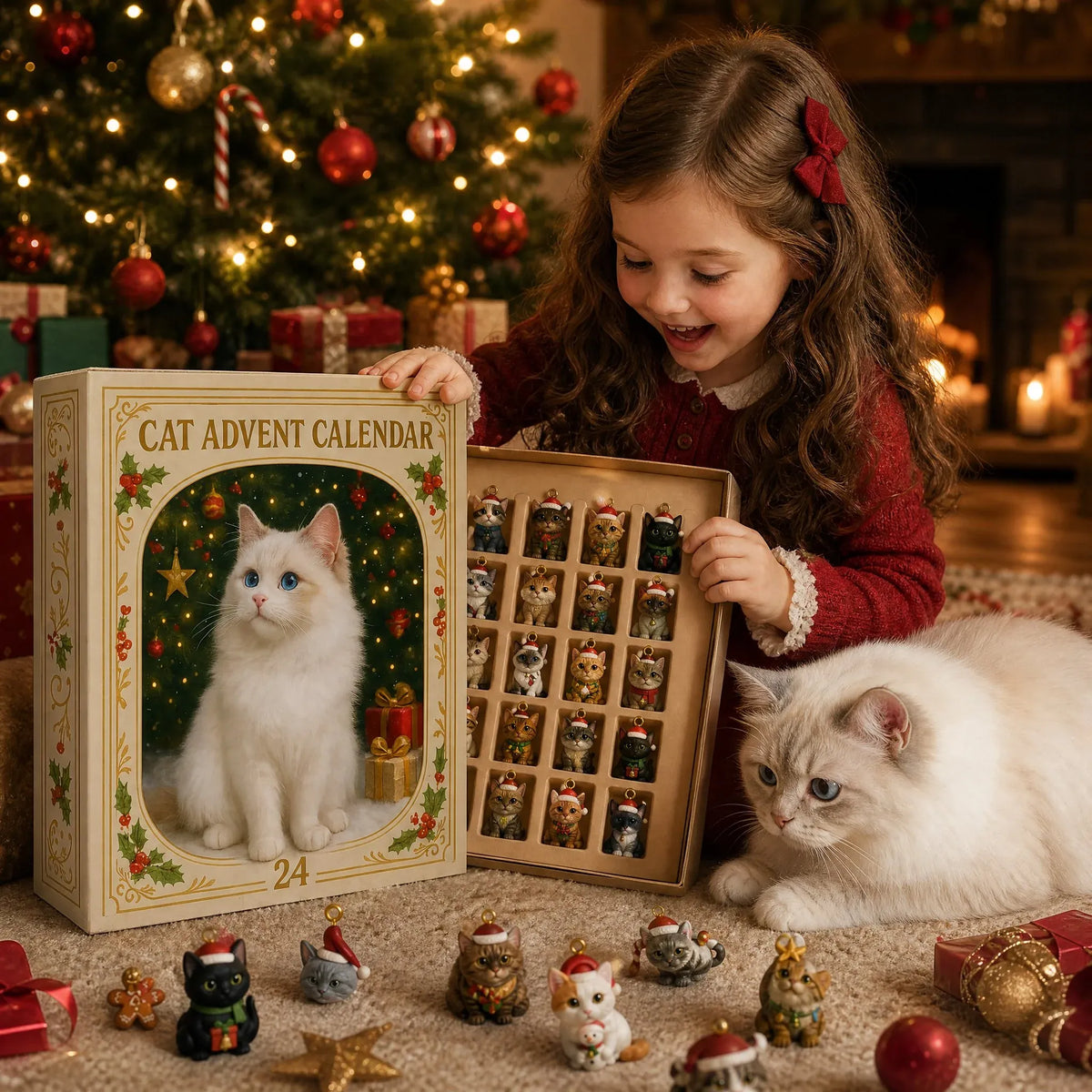 Cat Advent Calendar 2026 – 24 Cat Pendants