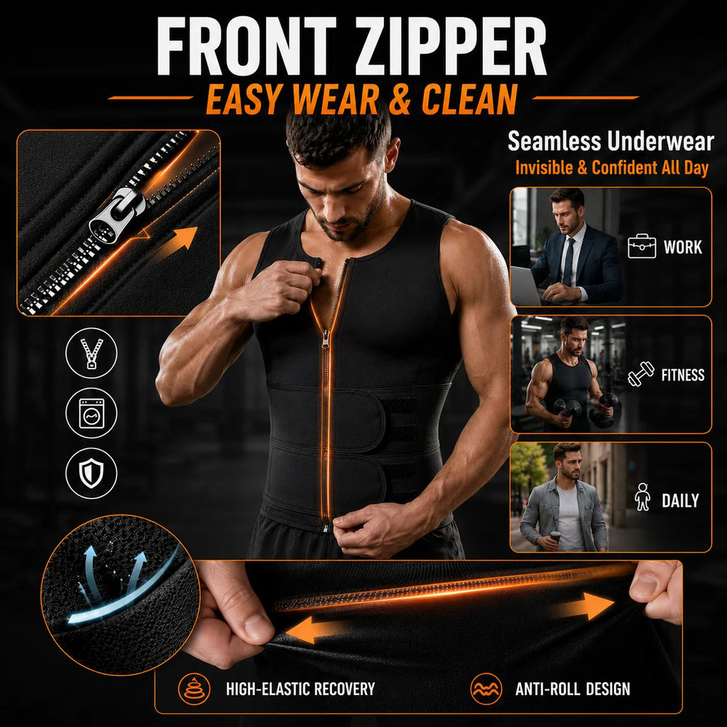 🔥LAST DAY 49% OFF🔥- Men's Sweat Sauna Shaper Vest