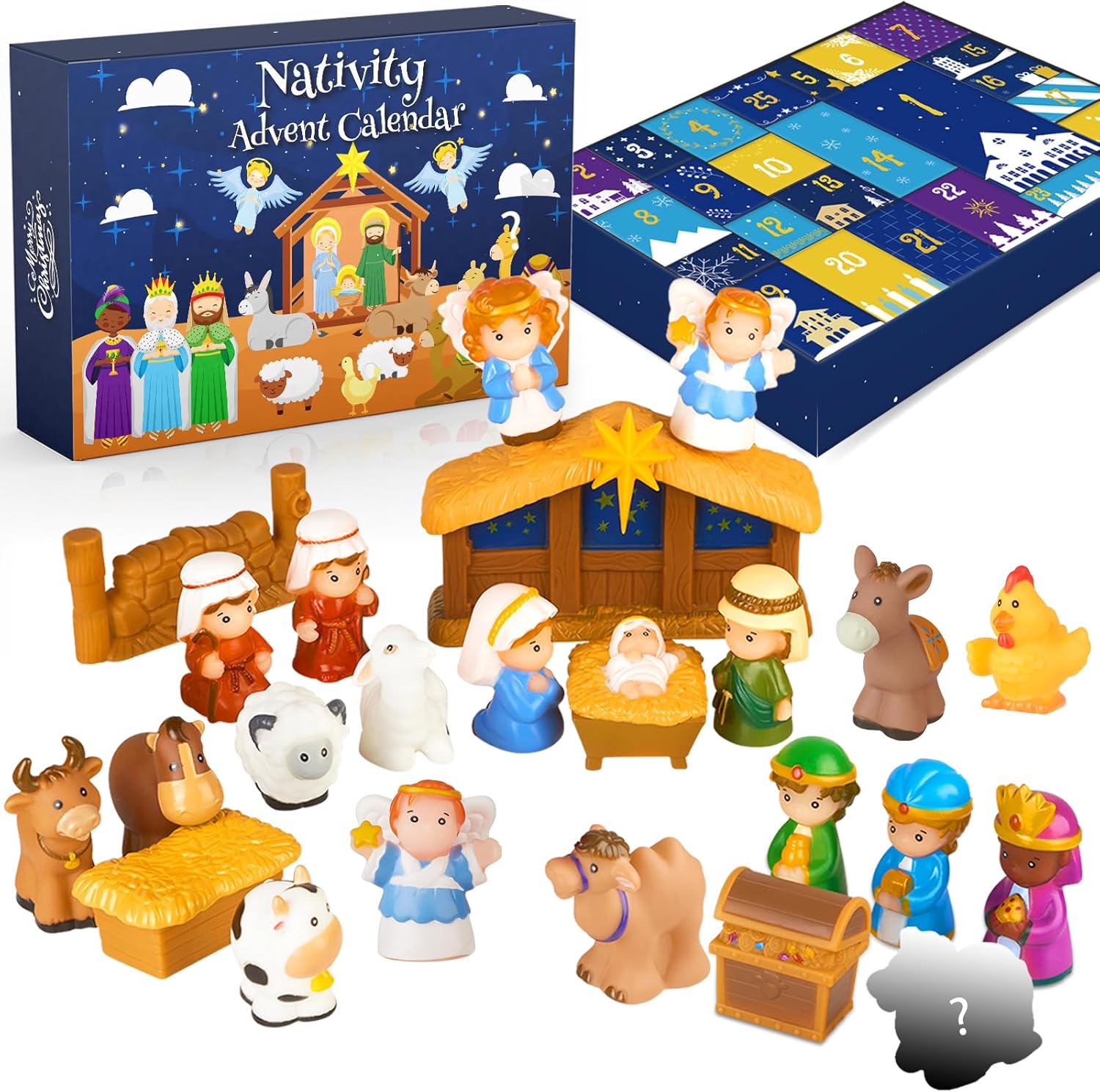 🎄🏆Christmas Hot Sale 50% Off - 2026 Nativity Advent Calendar (25pcs) 💯NONTOXIC & ODORLESS
