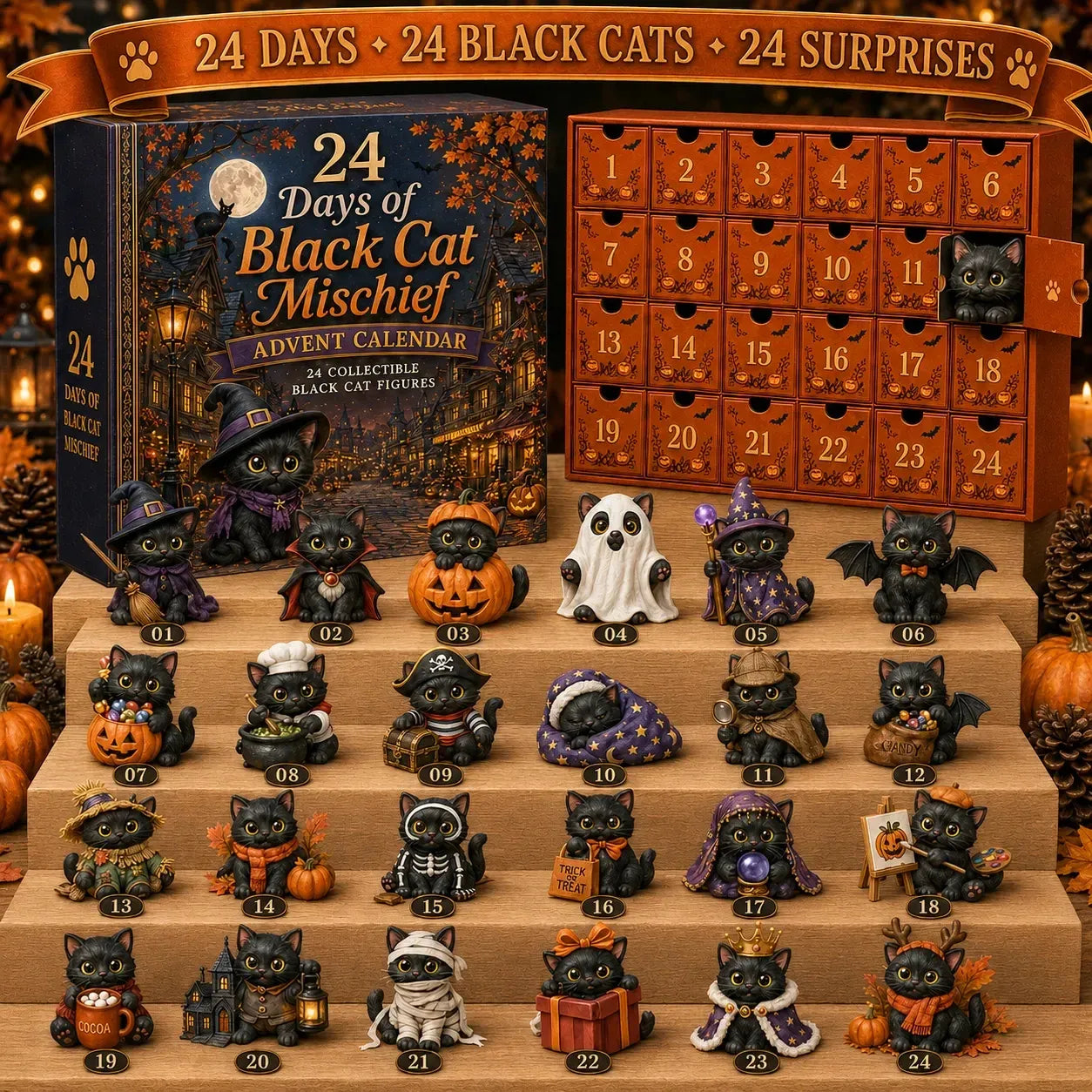 24 Days of Black Cat Mischief Advent Calendar