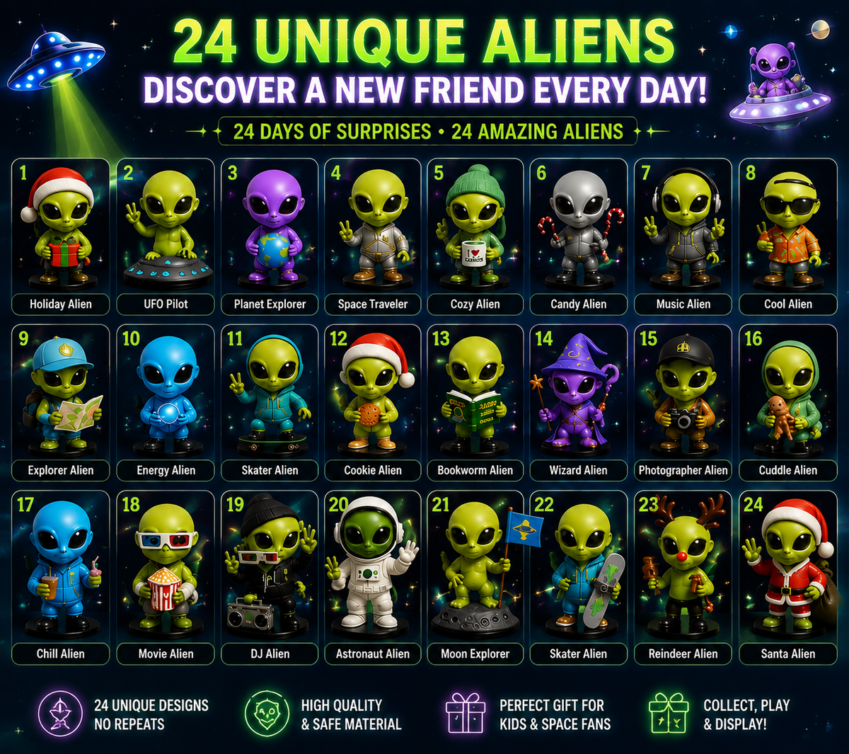 👽 24 Days Of Alien Surprises Begin Here!