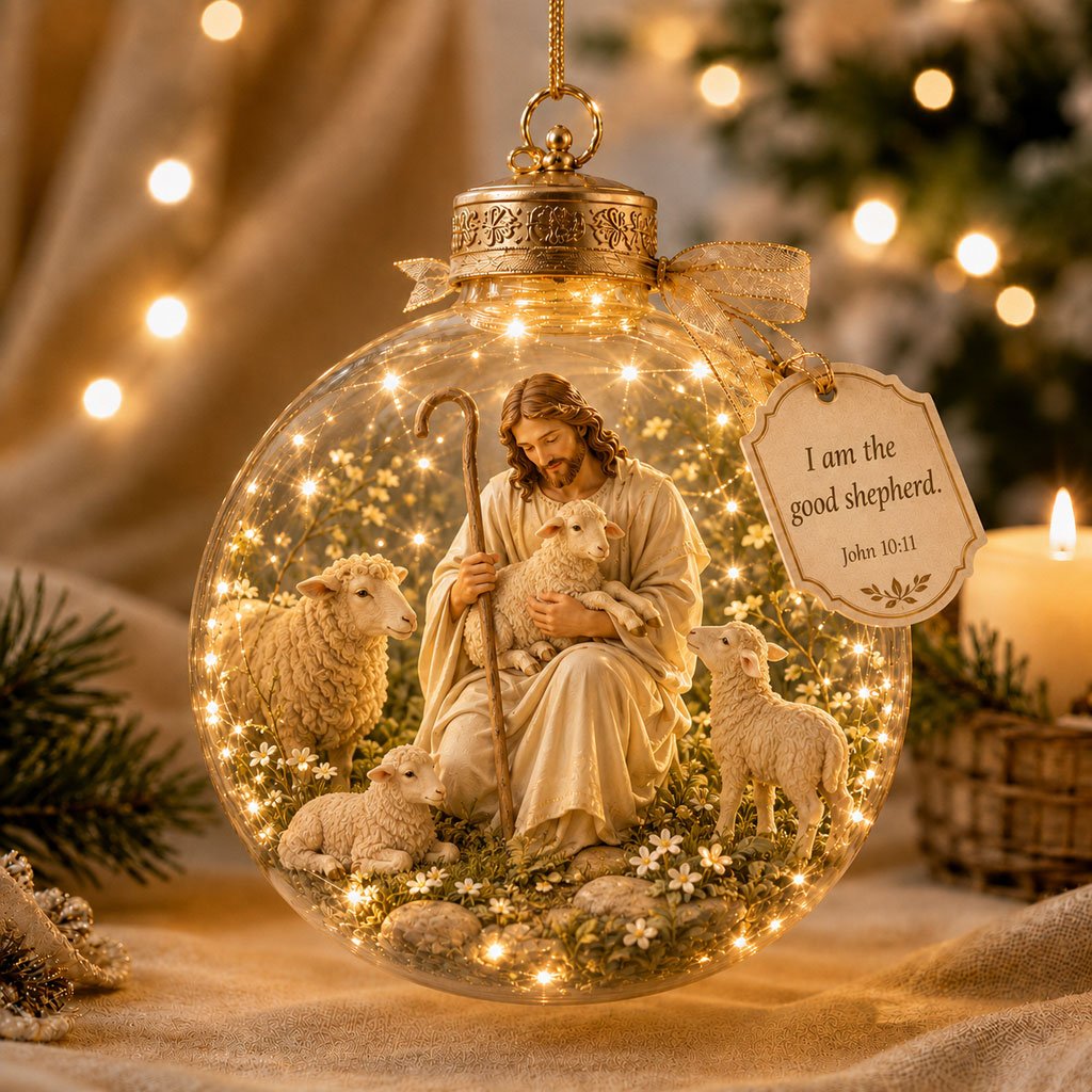 🔥3D Illuminated Christian Scripture Keepsake Ornaments