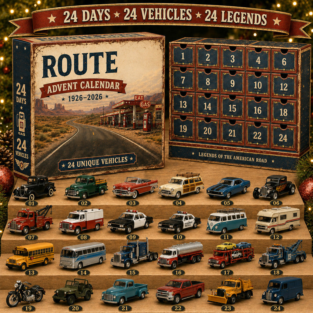 Route 66 Centennial Advent Calendar – 24 Days of American Road Legends | 1926–2026 Collector’s Edition