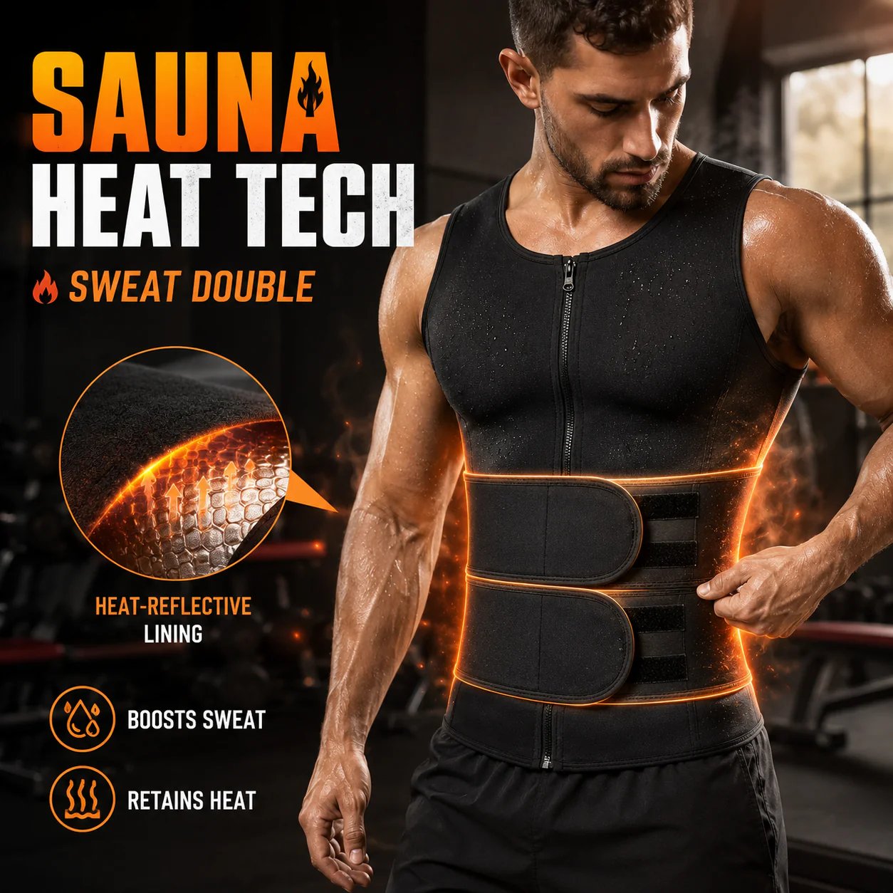 🔥LAST DAY 49% OFF🔥- Men's Sweat Sauna Shaper Vest