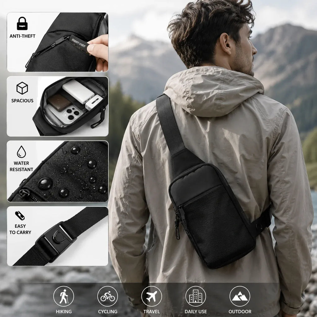 🔥😍Anti-Theft Everyday Sling Bag – Lightweight Crossbody Travel Pack