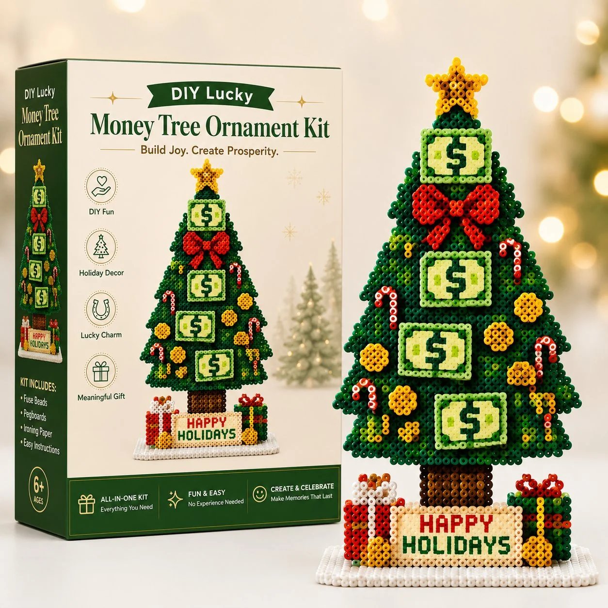 Beginner-Friendly DIY Lucky Money Tree Bead Craft Kit