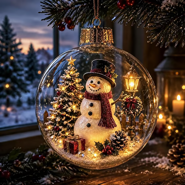 🎄Glowing Christmas Diorama Ornament – Buy 2 Get 1 Free