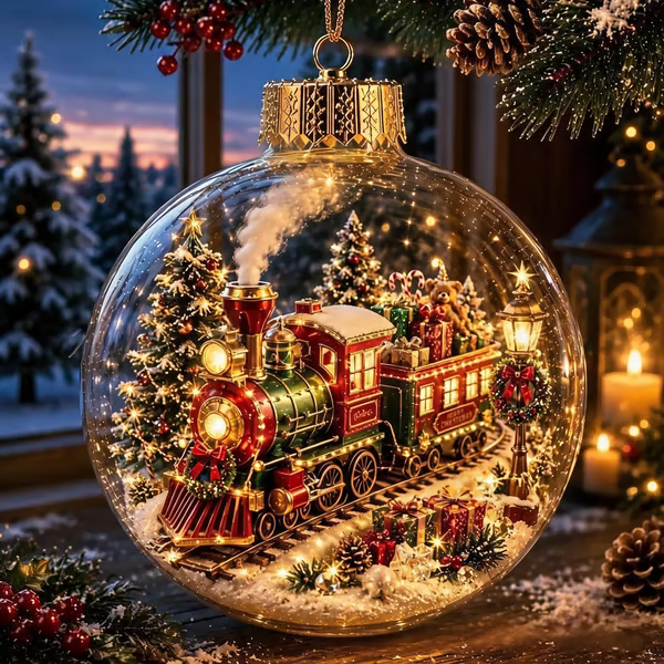 🎄Glowing Christmas Diorama Ornament – Buy 2 Get 1 Free