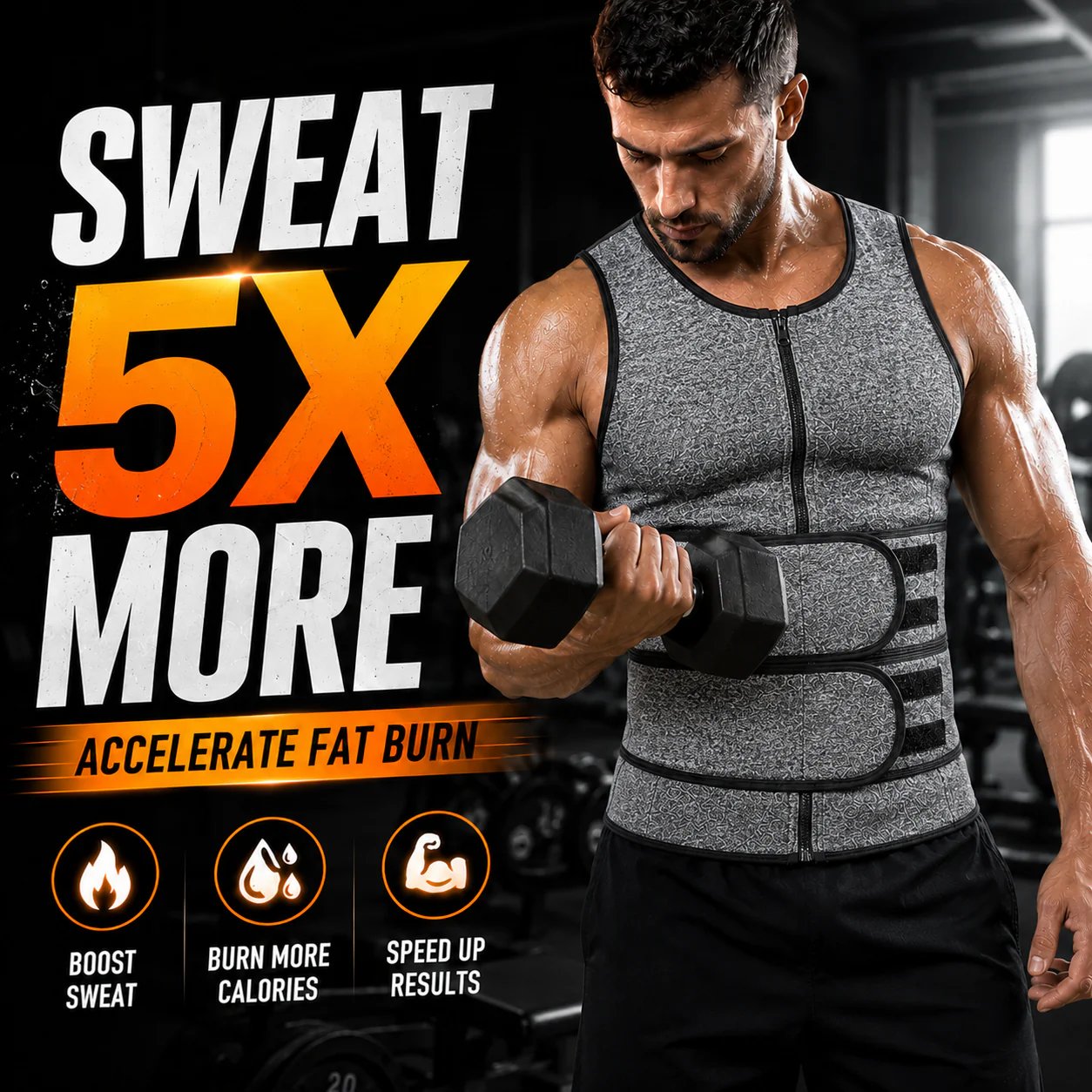 🔥LAST DAY 49% OFF🔥- Men's Sweat Sauna Shaper Vest