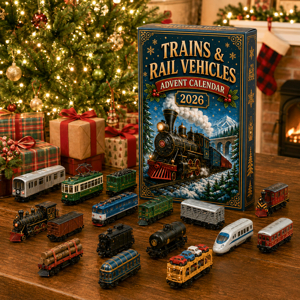 🚂 Trains & Rail Vehicles Advent Calendar 2026 – 24 Railway Surprises