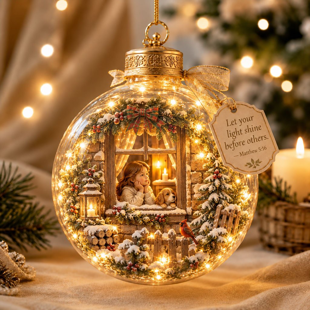 🔥3D Illuminated Christian Scripture Keepsake Ornaments