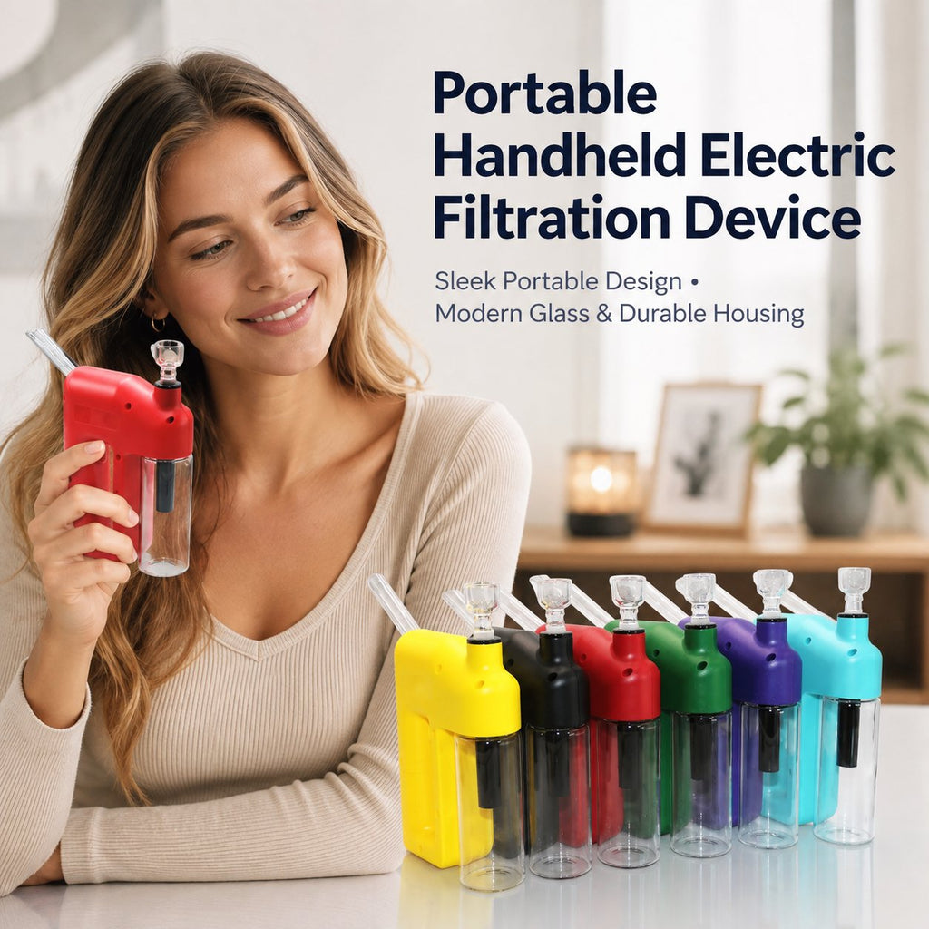 ⚡ LAST DAY 50% OFF – Portable Handheld Electric Filtration Device | Compact Glass Chamber Design with Electric-Assisted Operation & 6 Color Options ✨