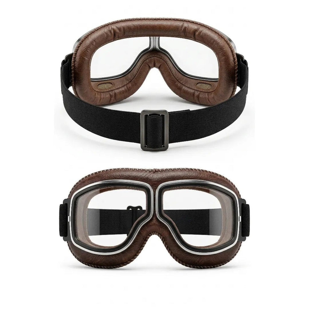 🕶️ OTG Vintage Motorcycle Goggles (Fits Over Glasses)
