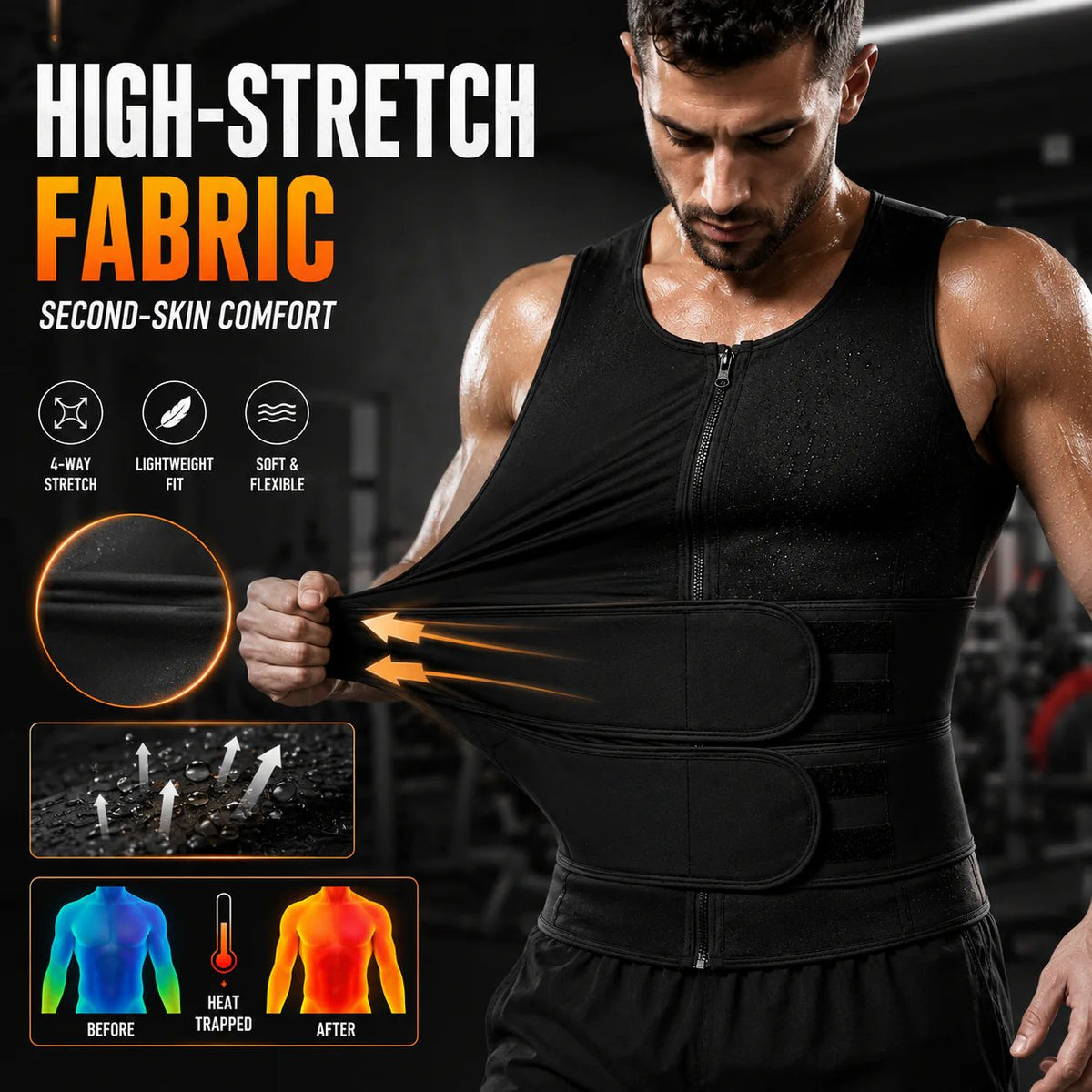 🔥LAST DAY 49% OFF🔥- Men's Sweat Sauna Shaper Vest