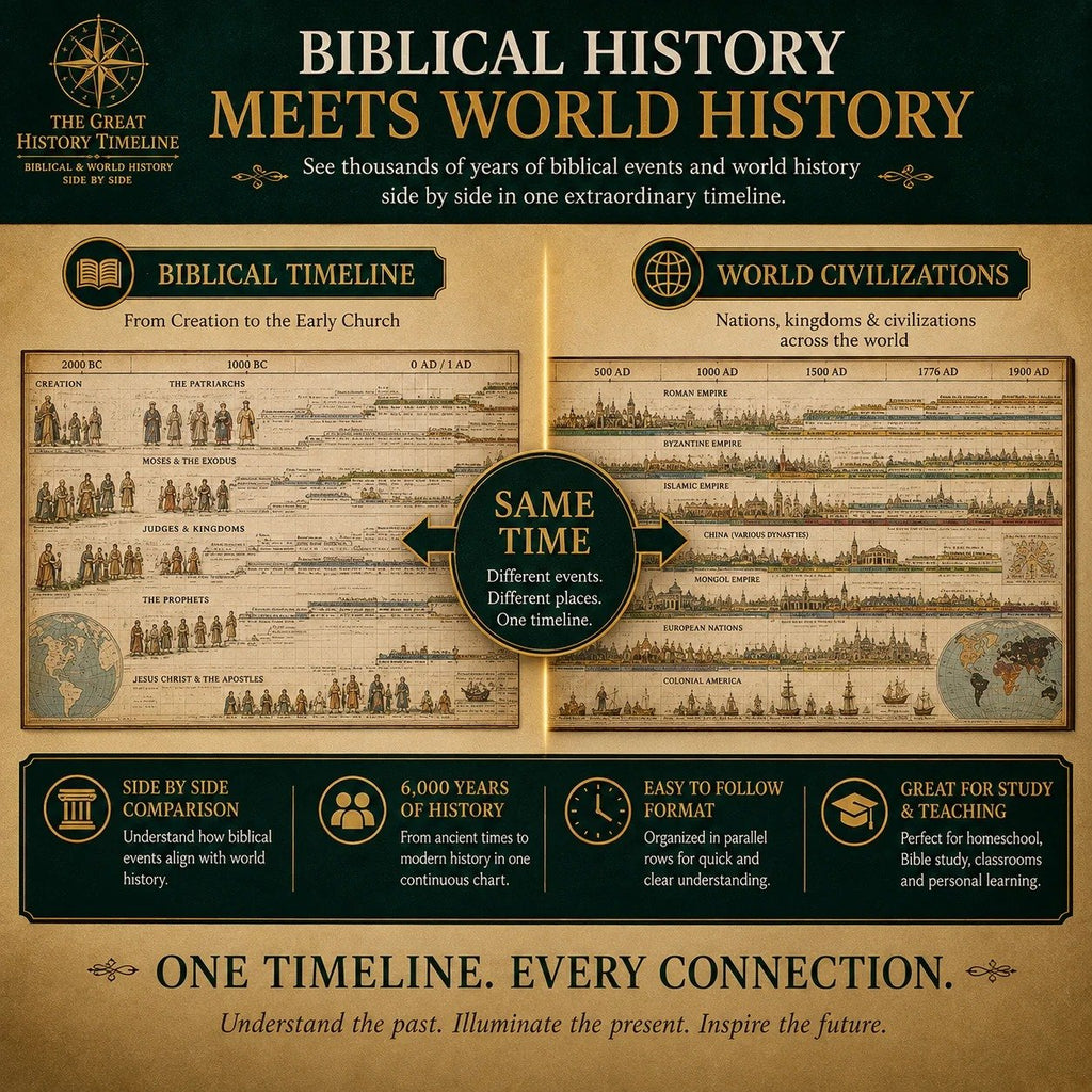 Biblical World History Fold‑Out Timeline Chart