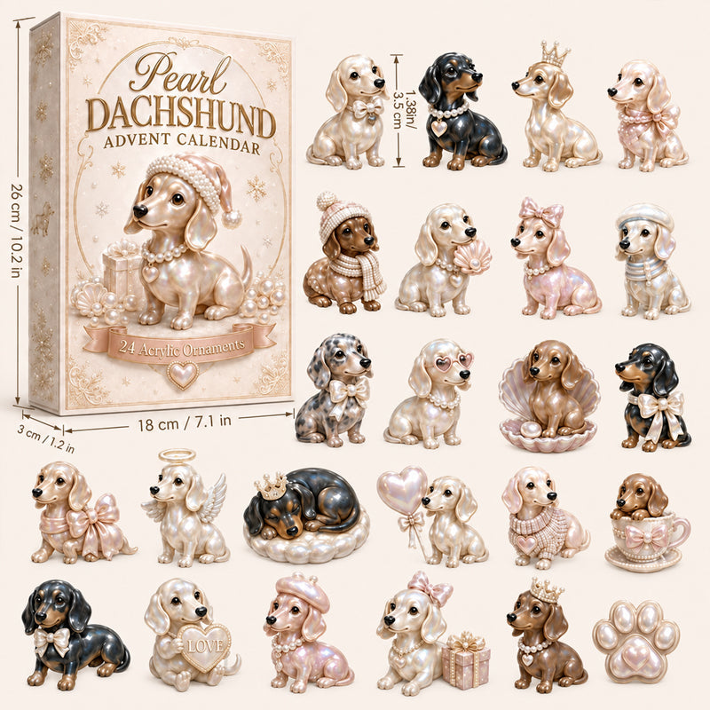 2026 Pearl Dachshund Christmas Advent Calendar🎄