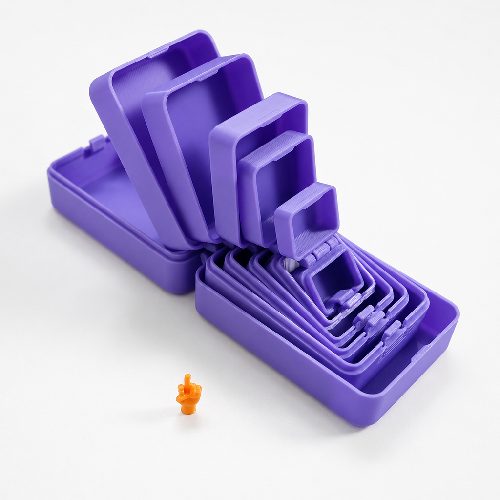 🎁 6-Layer Prank Nesting Box Set with Secret Miniature Figurine Surprise 🤣