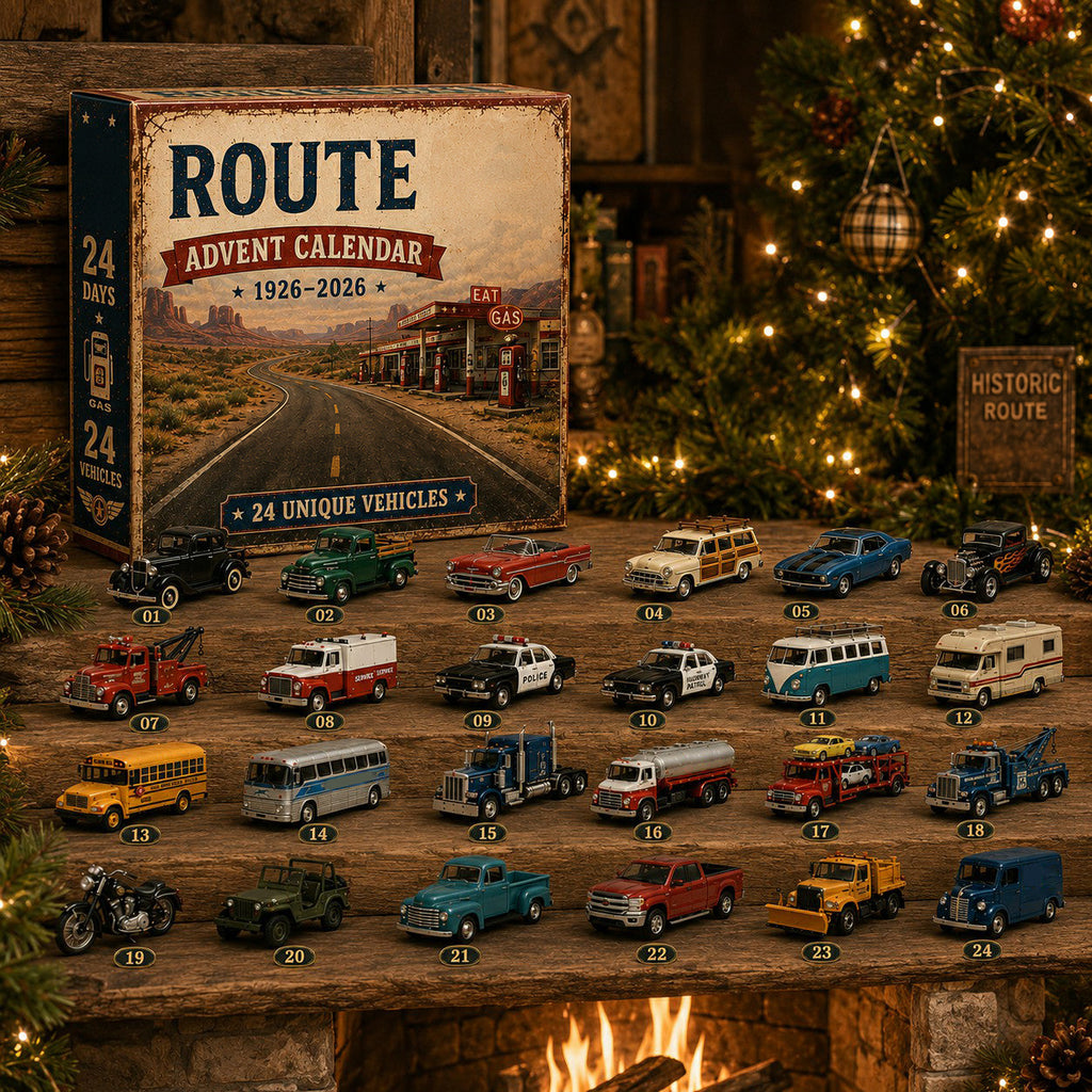 Route 66 Centennial Advent Calendar – 24 Days of American Road Legends | 1926–2026 Collector’s Edition