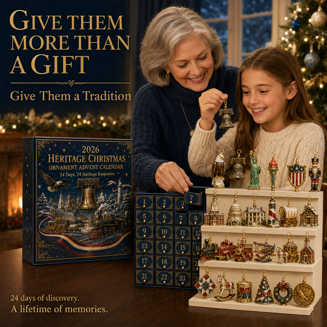 ❤️✨America 250th Anniversary Heritage Christmas Advent Calendar