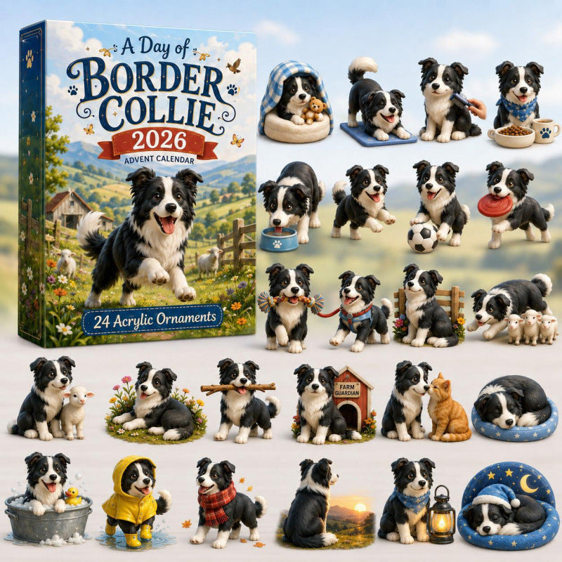 CHRISMAST KICKOFF 48% OFF - 2026 Grassland Running Sheepdog Blind Box - 24-Day Festive Countdown - Gift For Dog Lovers