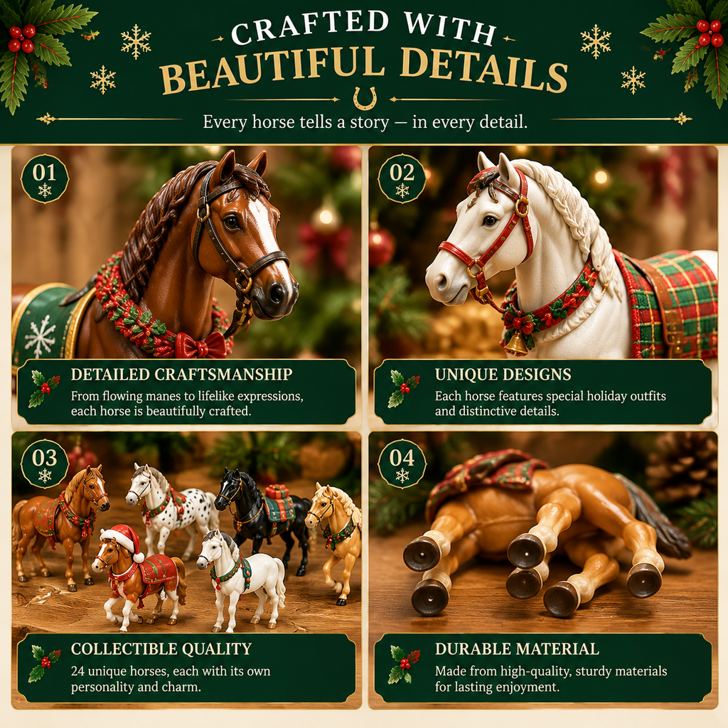 🐴 Christmas Horse Advent Calendar – 24 Days of Horse Friends