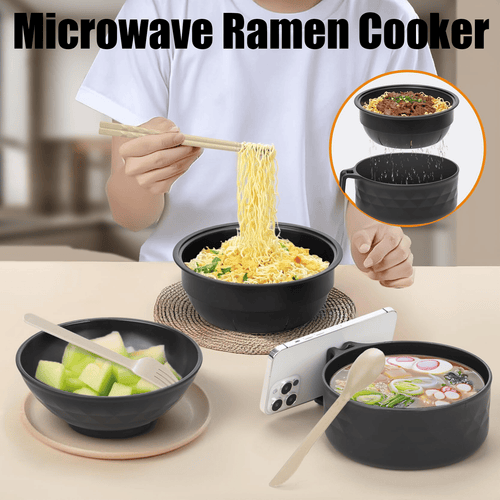 ⏳LAST DAY SALE 50% OFF!⏰🔥 Ramen Cooker Ramen Bowl Set with Chopsticks🍜