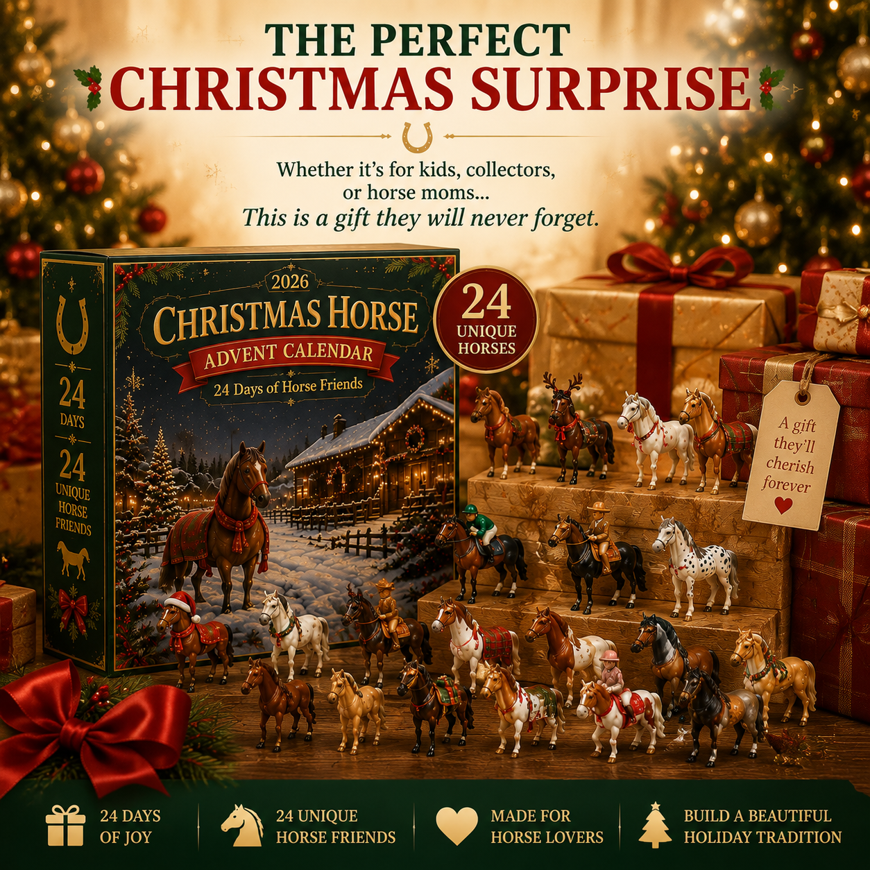 🐴 Christmas Horse Advent Calendar – 24 Days of Horse Friends