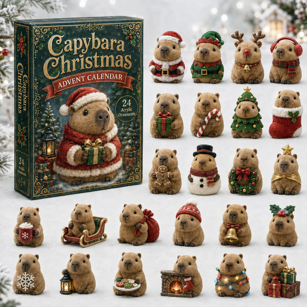 Capybara Christmas Advent Calendar 2026 – 24 Acrylic Charm Surprises