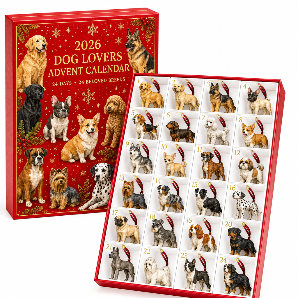 2026 Dog Lovers Advent Calendar – 24 Breed Ornaments