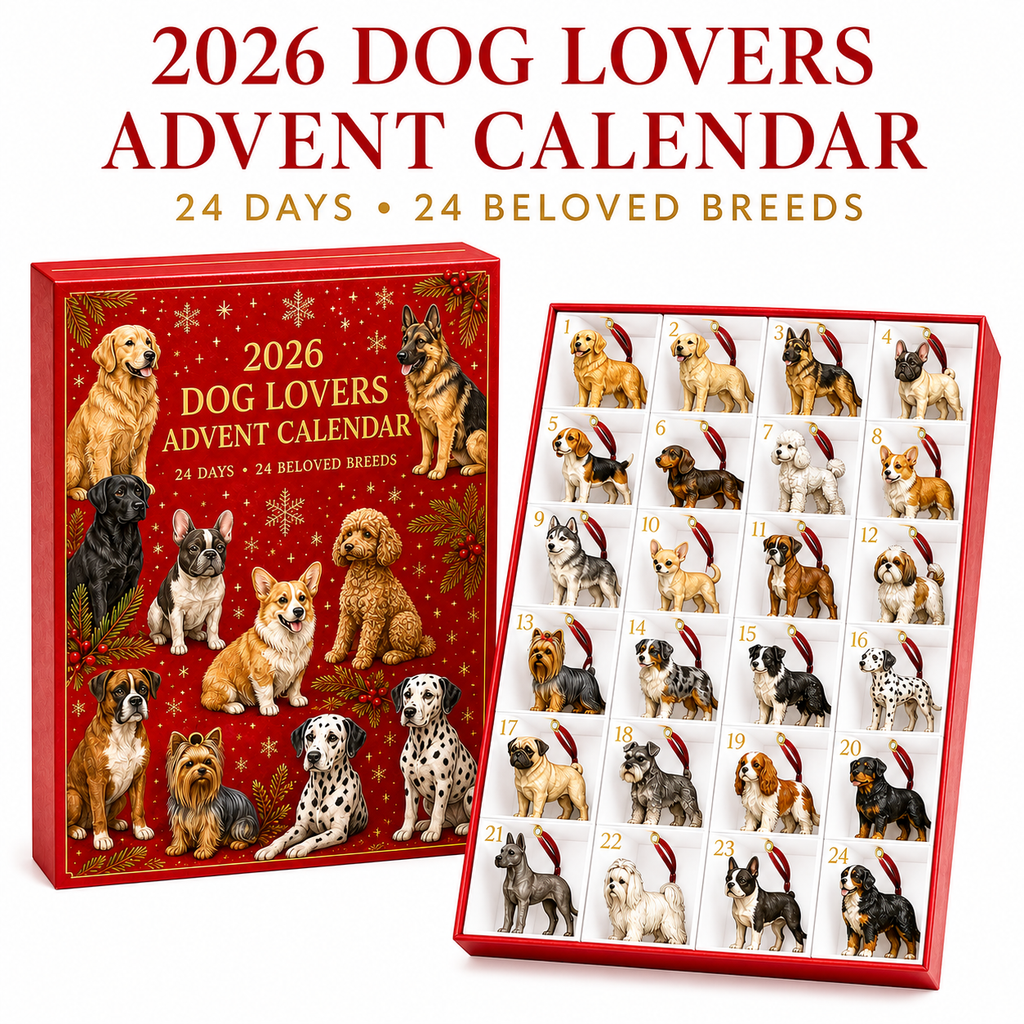 2026 Dog Lovers Advent Calendar – 24 Breed Ornaments