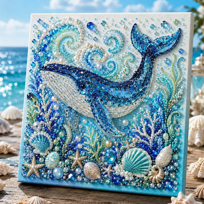 🌊✨ Ocean Theme Pearl Art DIY Kit – Relaxing DIY Craft to Create Stunning Coastal Artwork