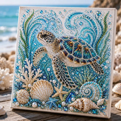 🌊✨ Ocean Theme Pearl Art DIY Kit – Relaxing DIY Craft to Create Stunning Coastal Artwork