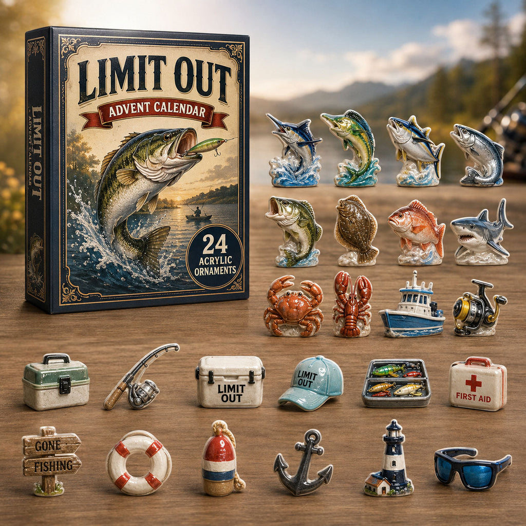 Limit Out Fishing Advent Calendar 2026 – 24 Acrylic Charm Surprises