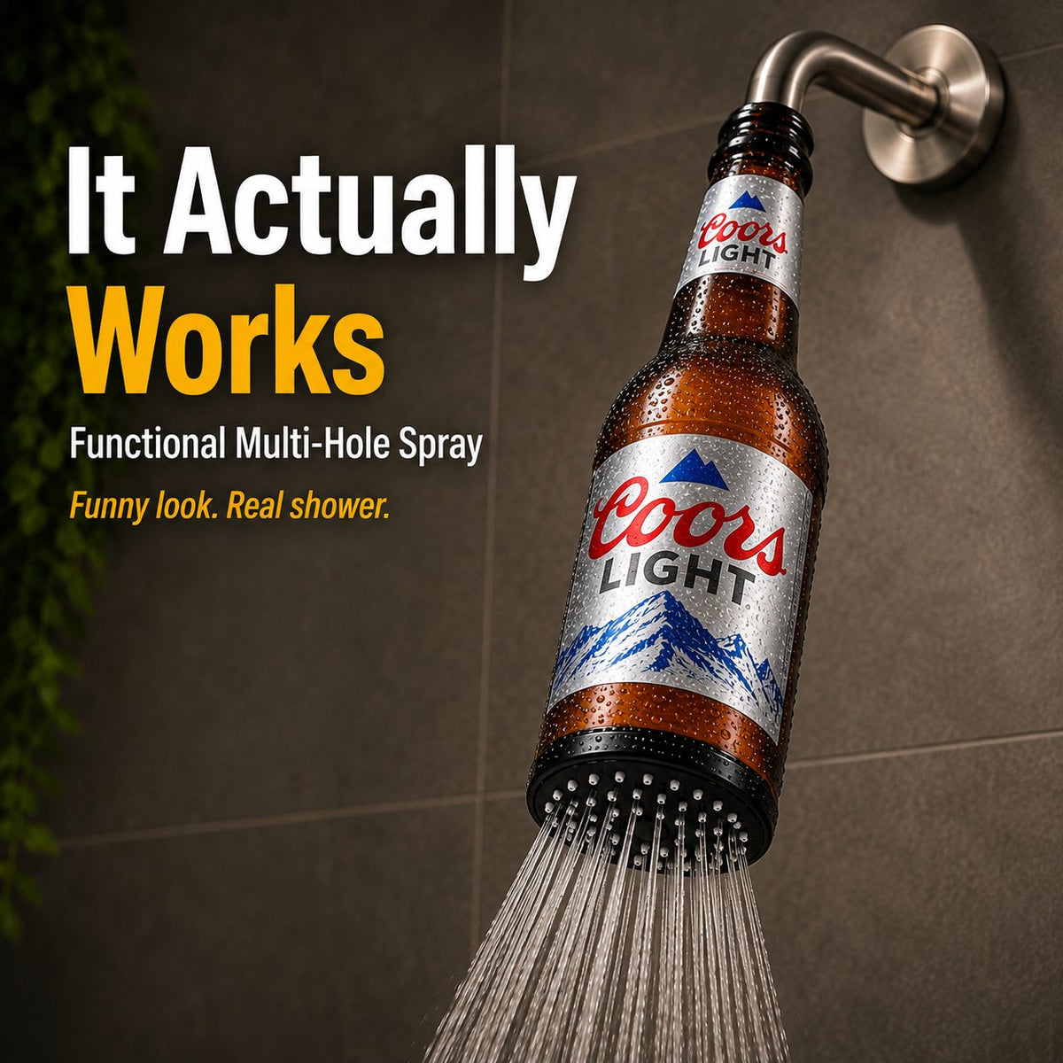 🍺 Beer Bottle Shower Head — 2 Fun Styles, One Hilarious Gift