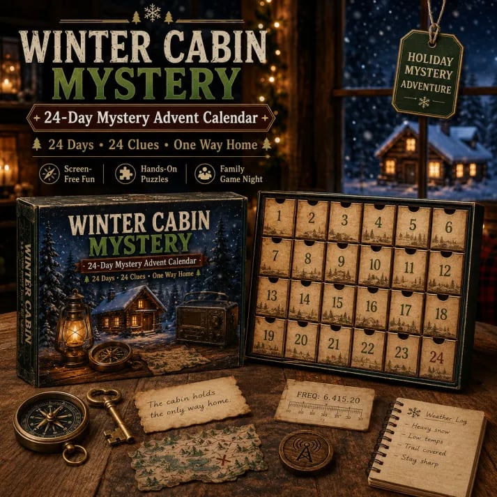 ⏳ Last Day 50% OFF – 🎁✨24-Day Mystery Adventure Advent Calendar Collection | 24 Clues, Hands-On Puzzles & One Final Reveal
