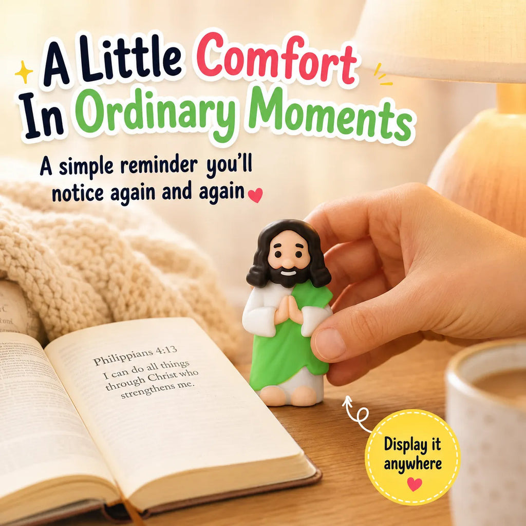 ✝️ Glow-in-the-Dark Little Jesus Mini Figure Collection | Colorful Faith-Inspired Keepsakes with Message Cards for Gifting, Sharing & Everyday Encouragement ✨