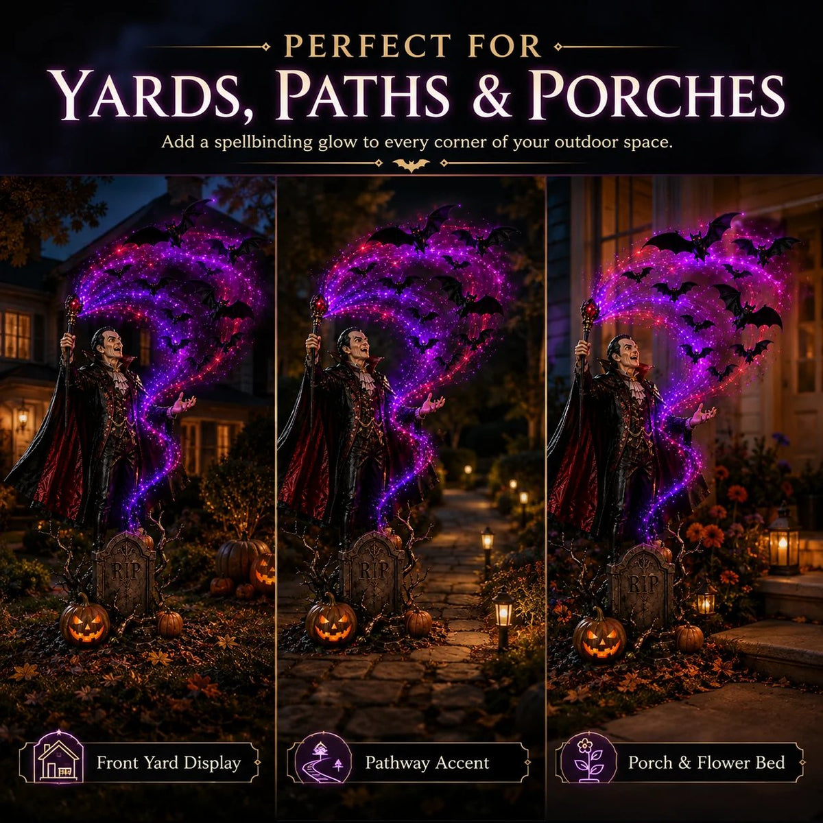🎃Today 50% OFF - 🦇Vampire Summoning Bats Garden Light