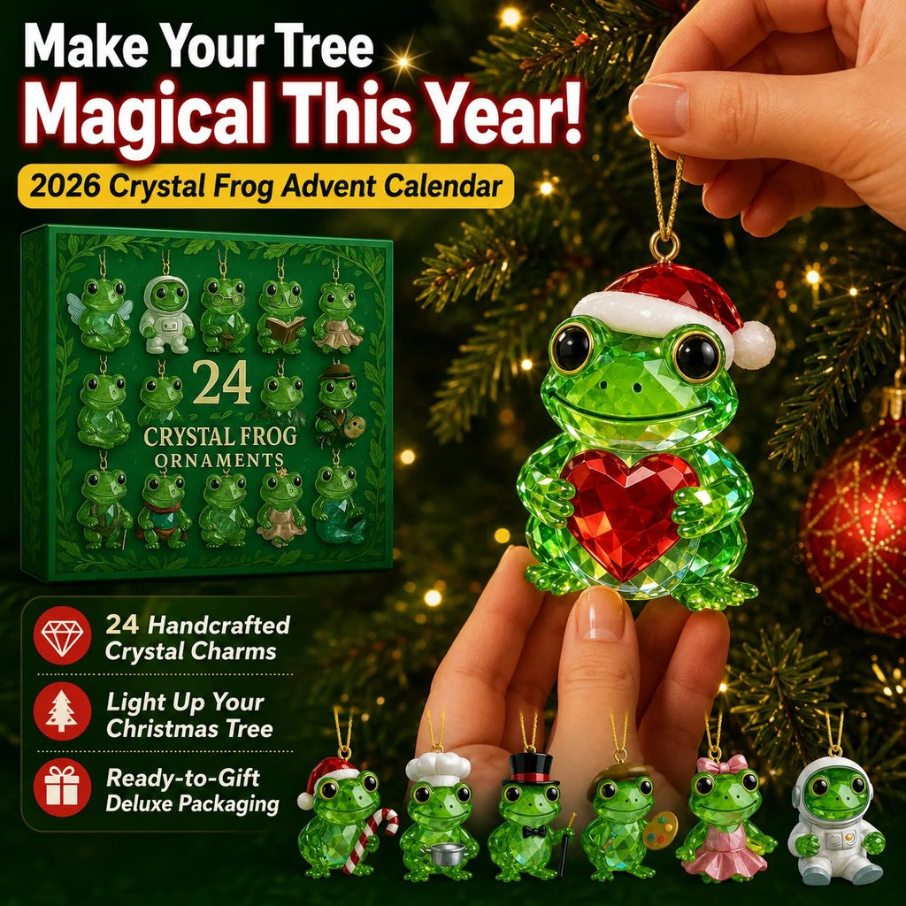 Frog Advent Calendar 2026 – 24 Crystal Forest Frog Ornaments