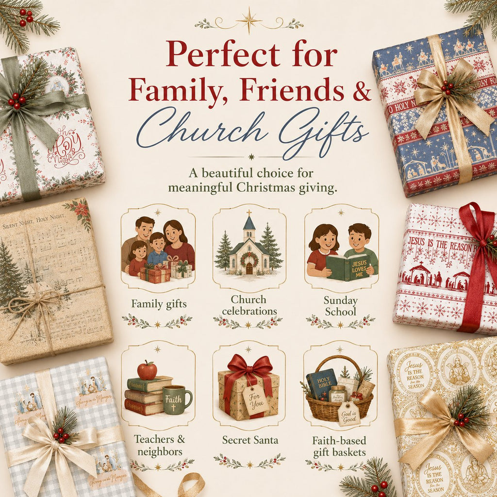 ✝️ Jesus Is The Reason For The Season – Christian Christmas Wrapping Paper 🎄🎁