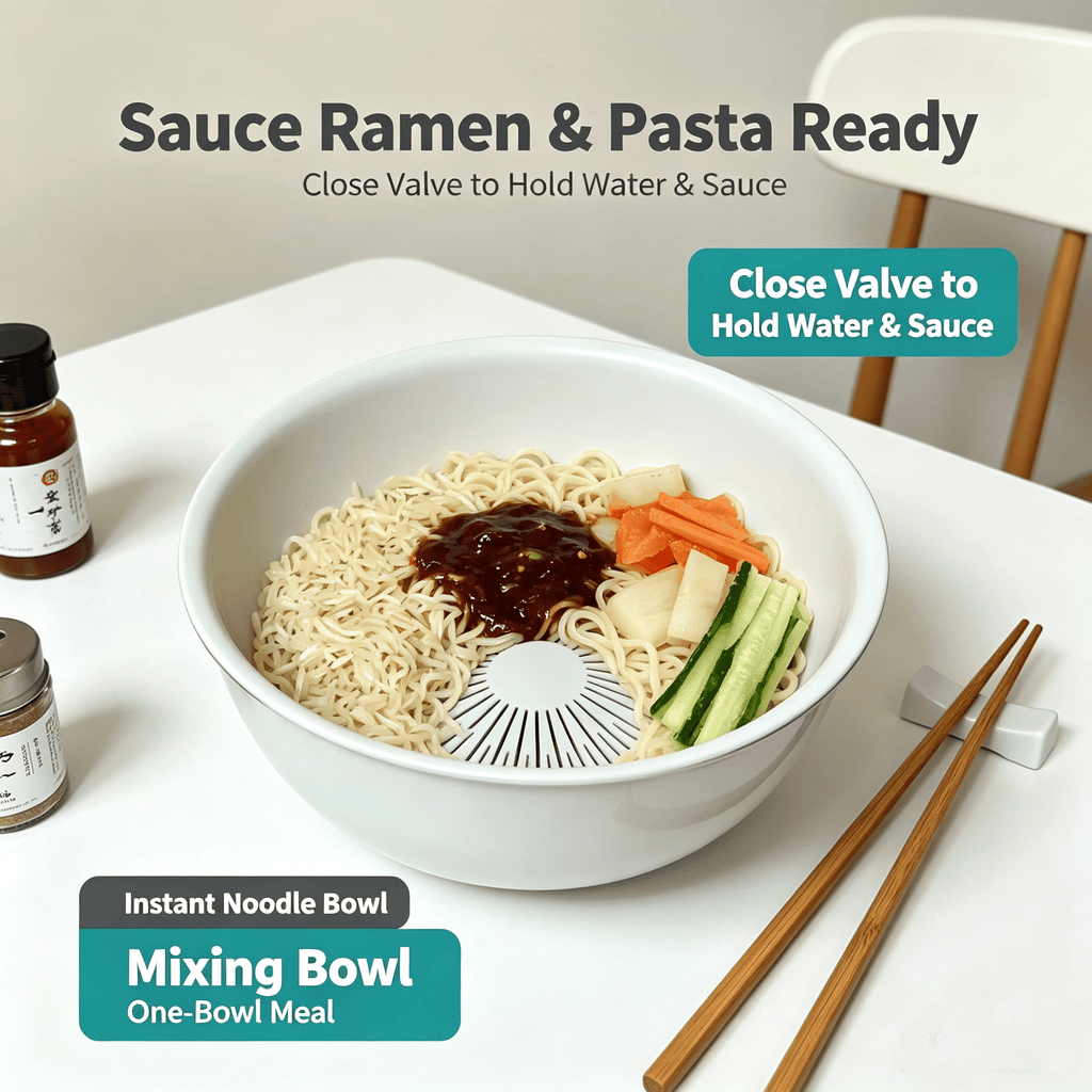 Reusable Press‑Type Rice Washer Strainer