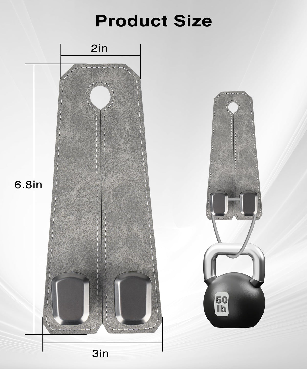 🚗360° Rotating Leather Car Headrest Hooks