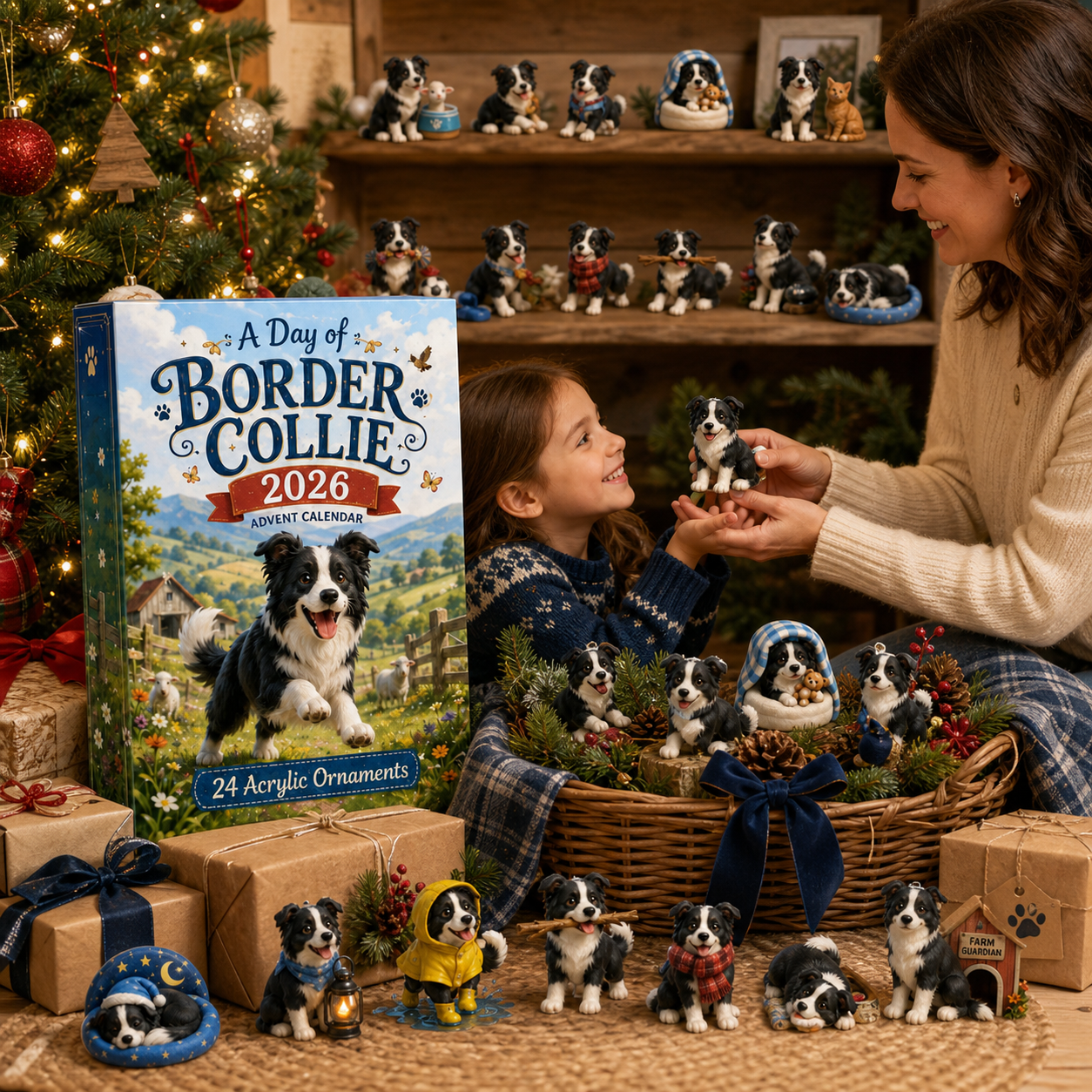 CHRISMAST KICKOFF 48% OFF - 2026 Grassland Running Sheepdog Blind Box - 24-Day Festive Countdown - Gift For Dog Lovers
