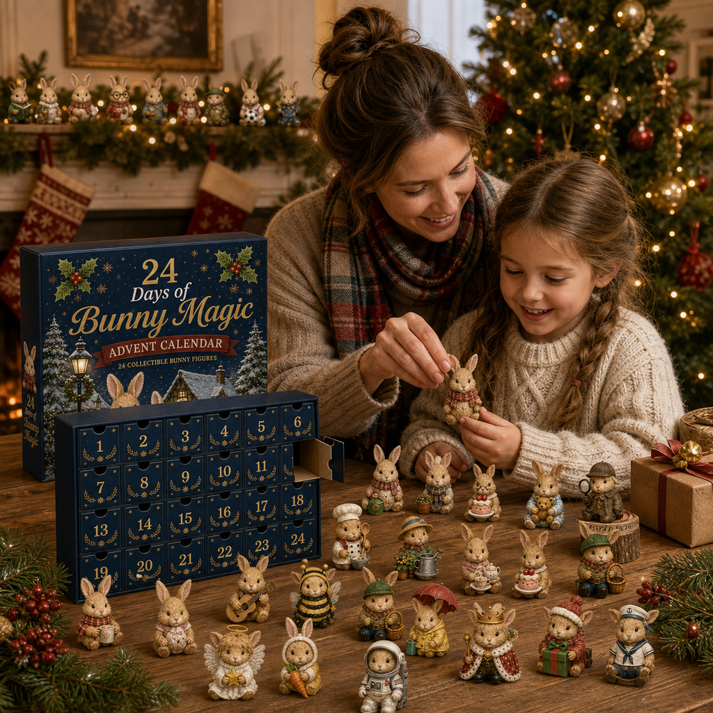🐇CHRISMAST KICKOFF 49% OFF - 2026 British Bunnies Blind Box - 24‑Day Festive Countdown, Bunny Figurines Blind Box - Gift For Bunny Lovers