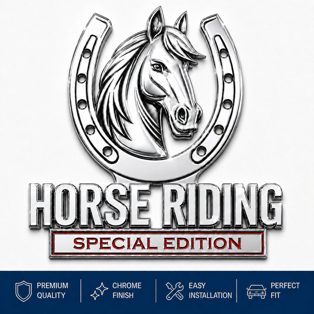 🐎 Horse Riding Special Edition™ 3D Chrome Metal Vehicle Emblem