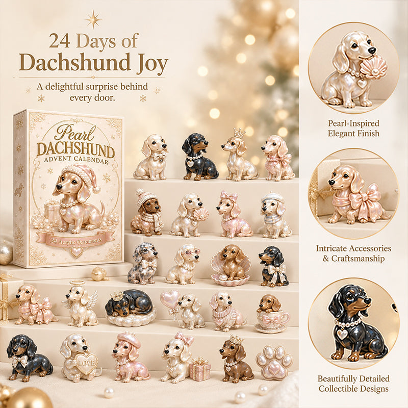 2026 Pearl Dachshund Christmas Advent Calendar🎄