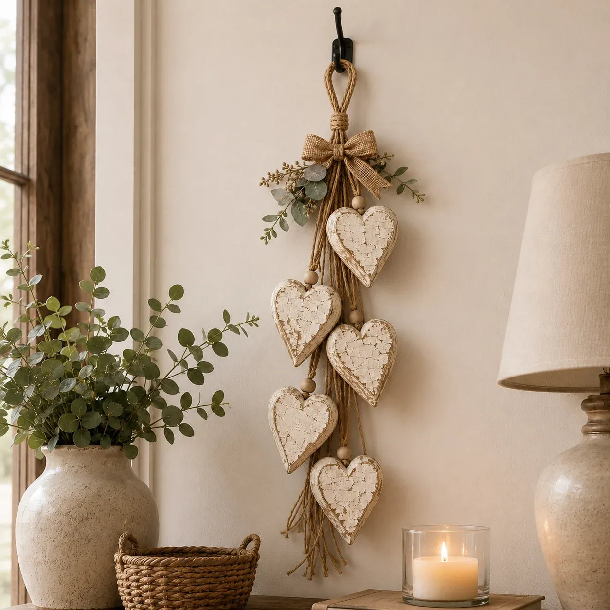 ⭐🍂🤎Hanging Heart Wall Decor
